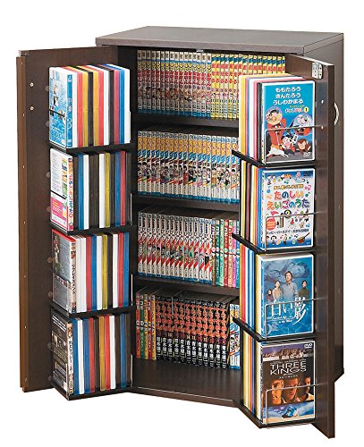 DVDやCD、コミックなどを鍵付き扉で大容量収納！